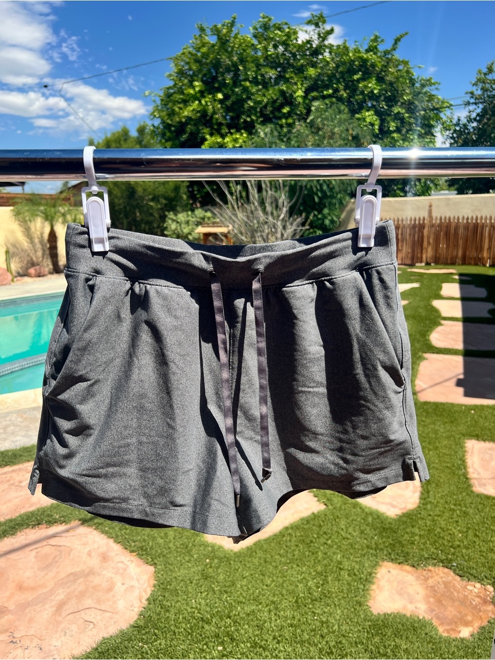 Old Navy Dark Charcoal Drawstring Athletic Shorts